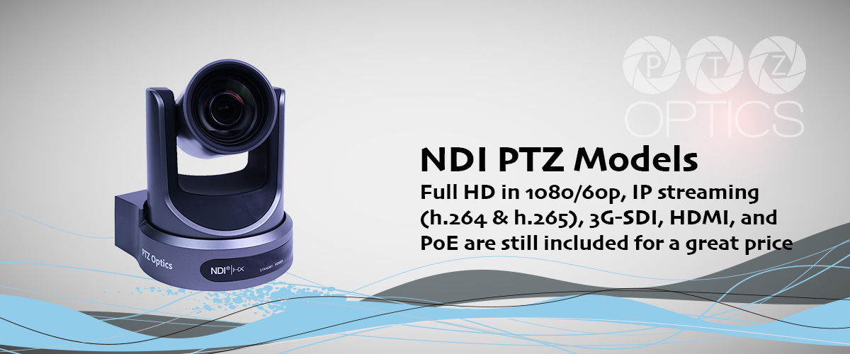 Full HD in 1080p IP streaming  PTZ Cameras