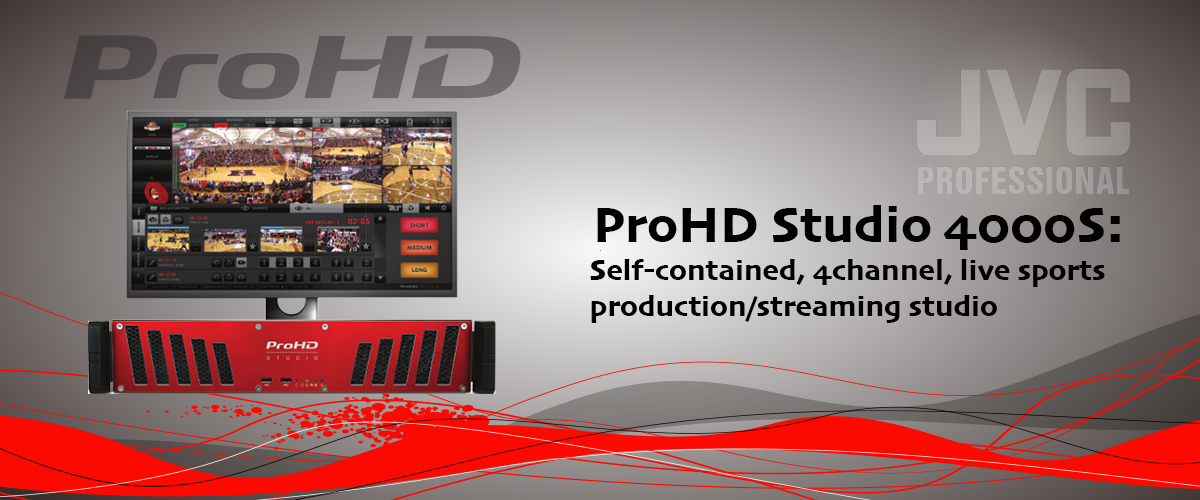 JVC ProHD Studio 4000S for live sports streaming