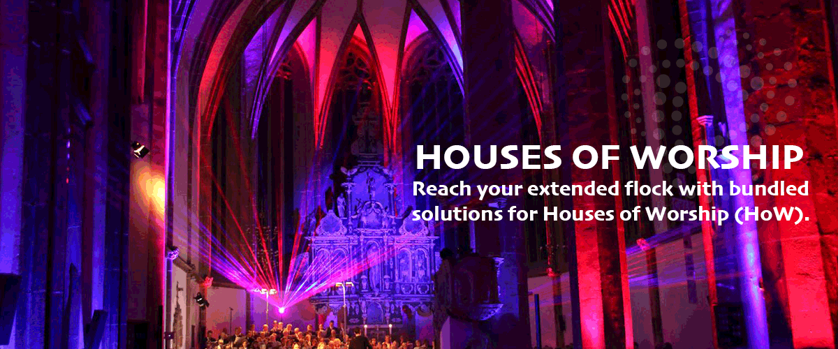 Houses of Worship slider: reach your extended flock